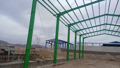 پروژه ساخت سوله آقای حسینی اراک